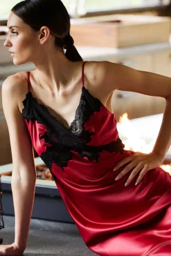 Peony Glamour Slip Dress