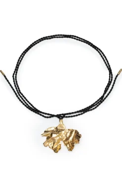 Peony Gold Plated Oversized Pendant Rope Belt