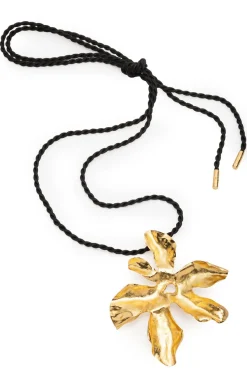 Peony Gold Plated Pendant Necklace