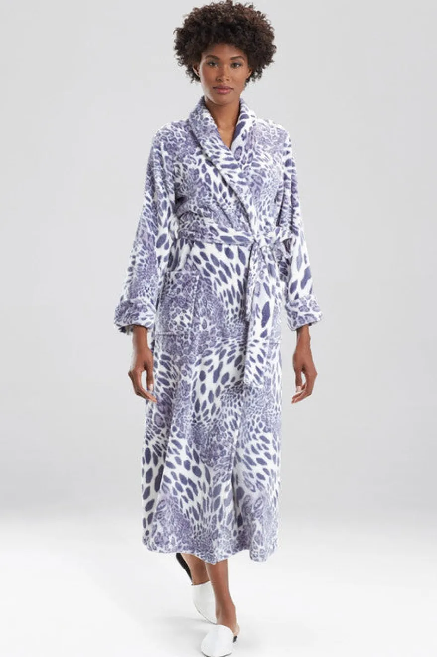 Plush Leopard Robe