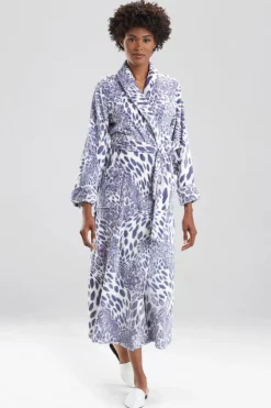 Plush Leopard Robe