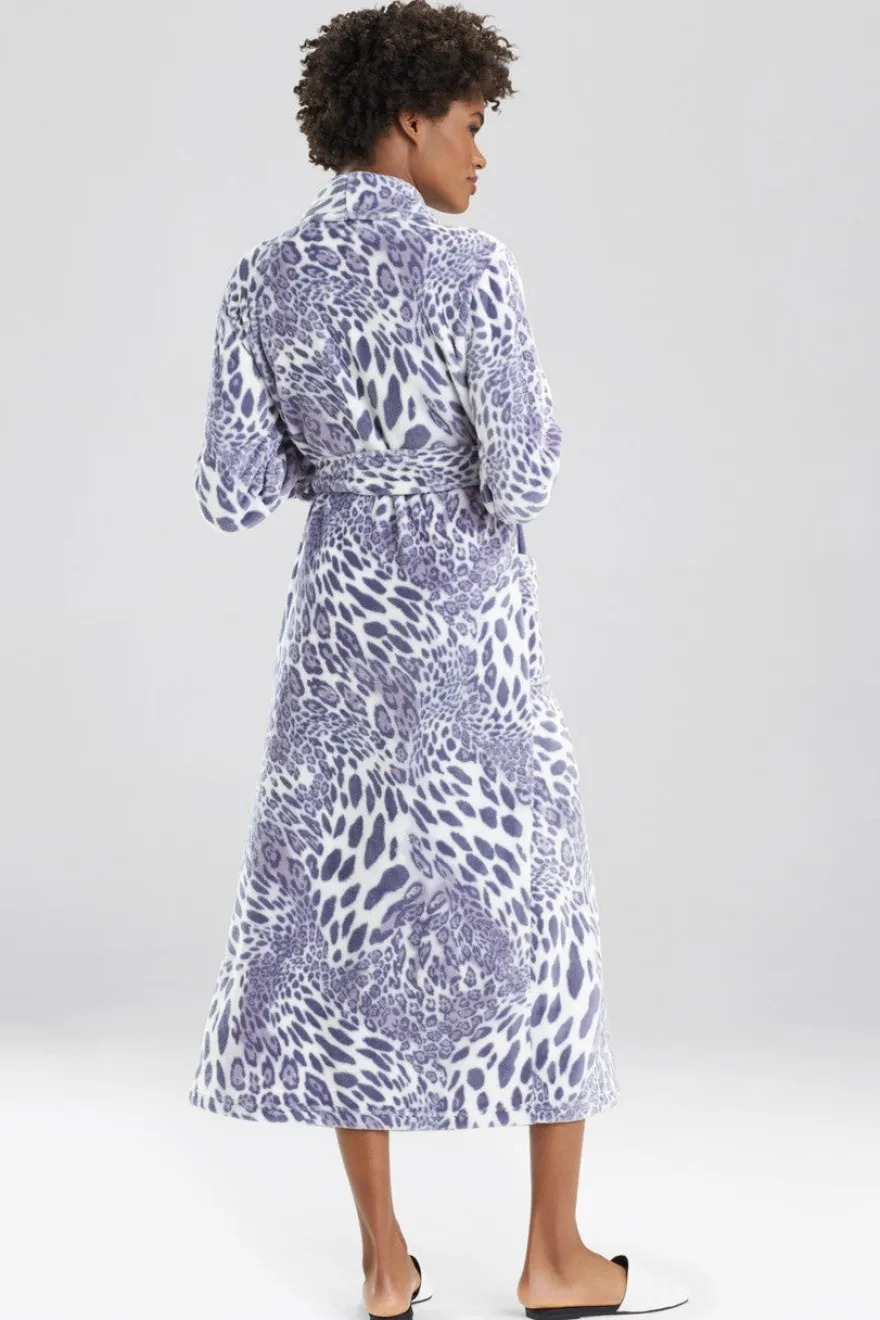 Plush Leopard Robe