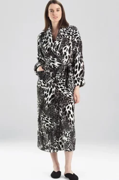 Plush Leopard Robe