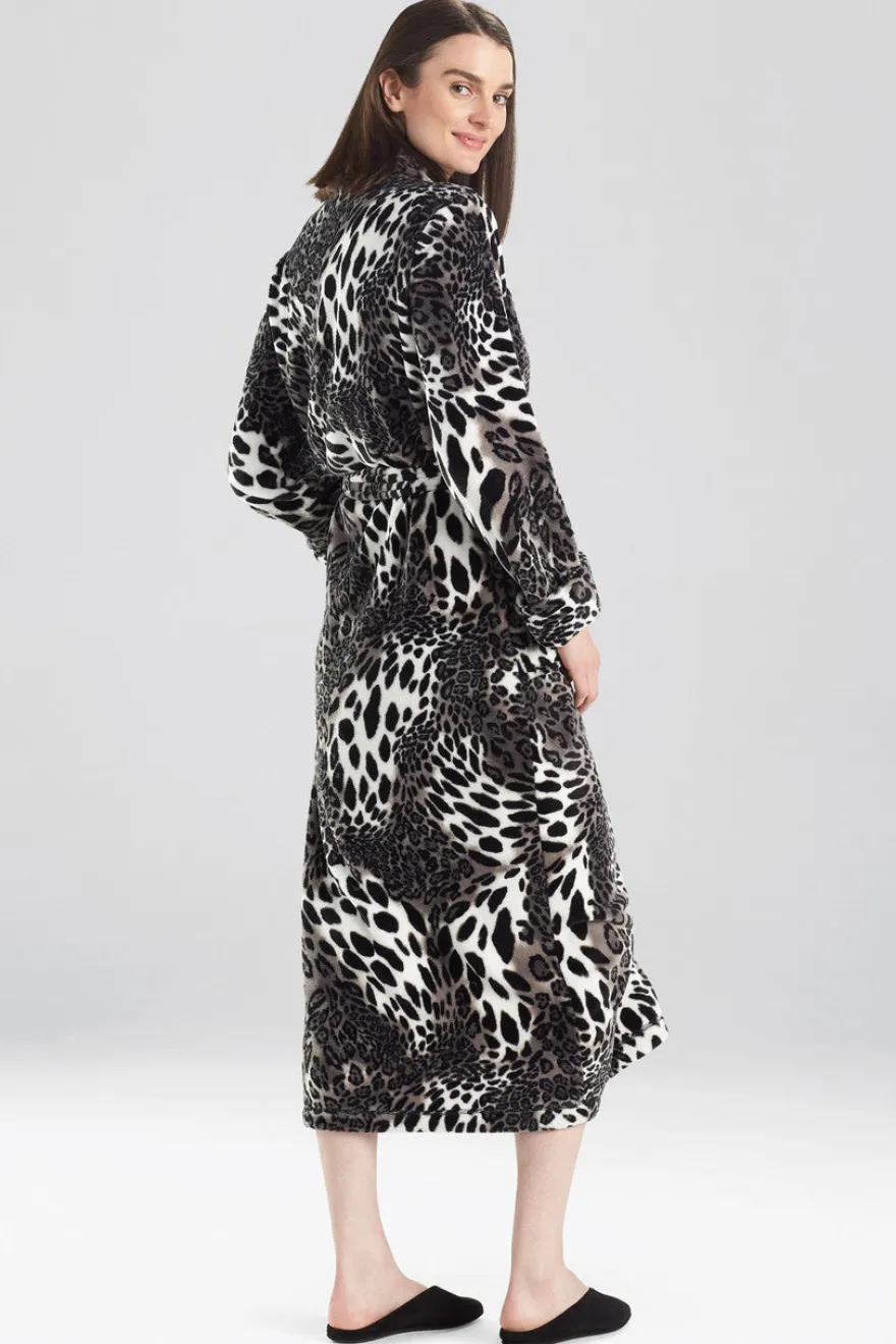 Plush Leopard Robe