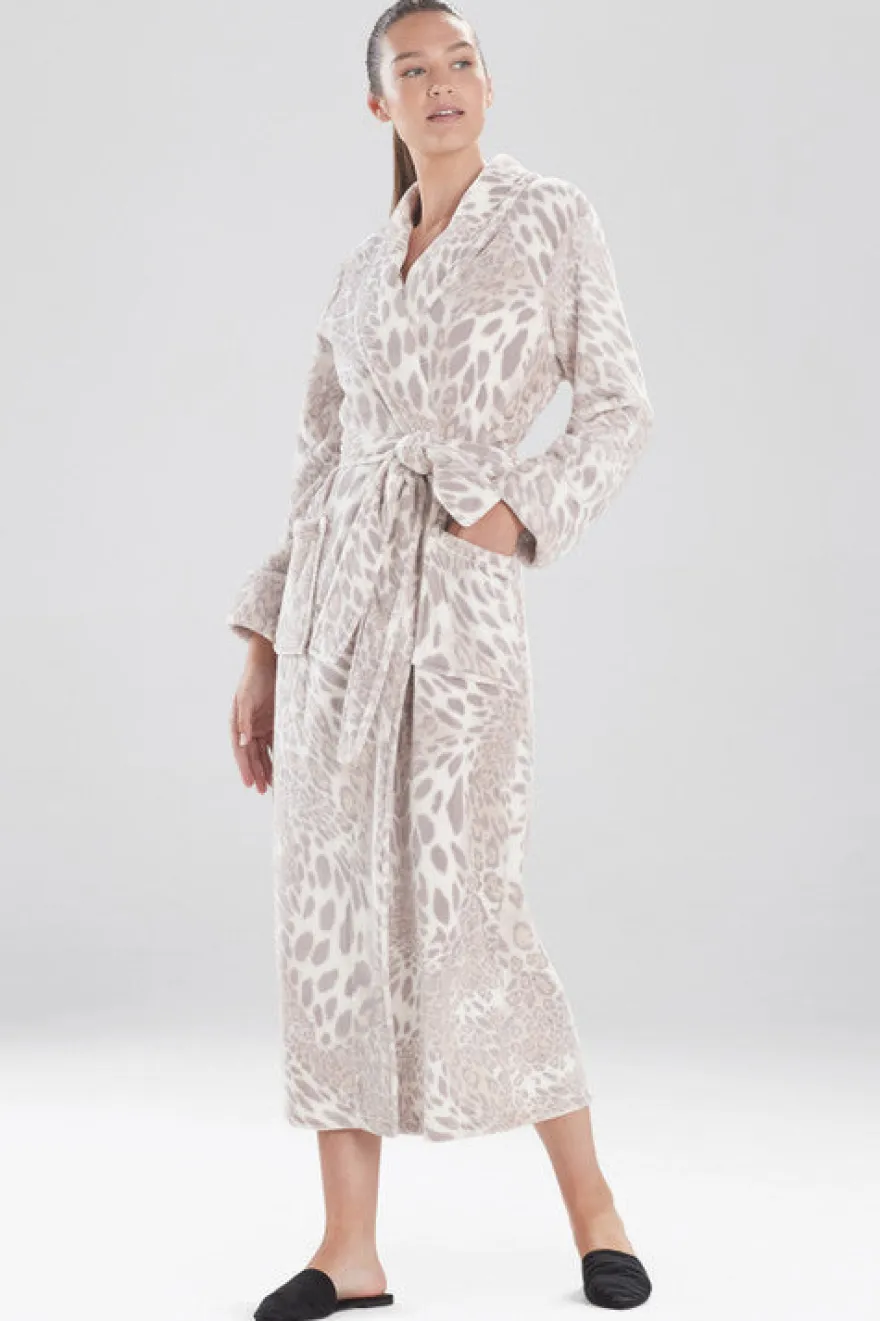 Plush Leopard Robe