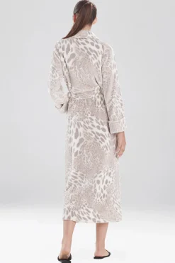 Plush Leopard Robe