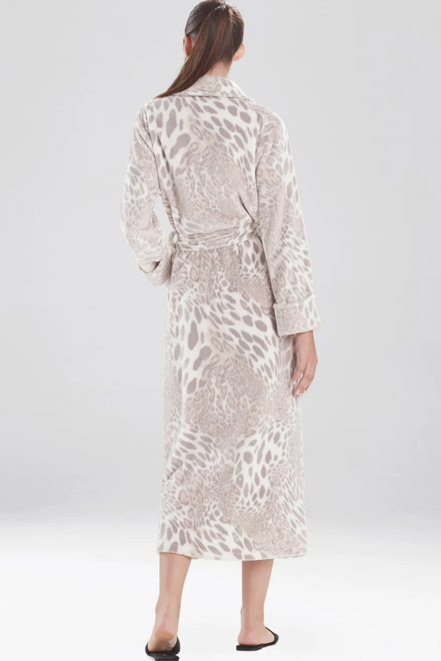Plush Leopard Robe