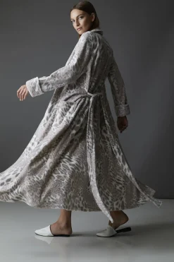 Plush Leopard Robe