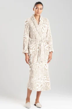 Plush Leopard Robe