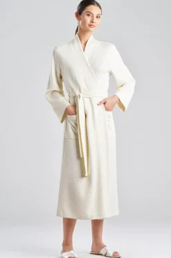 Quilted Geo Knit Jacquard Robe