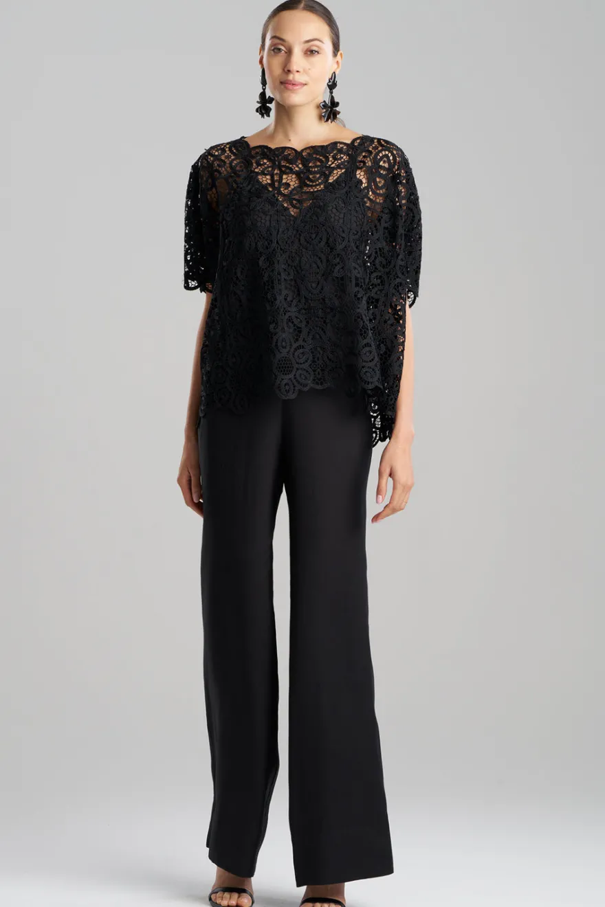 Raffia Lace Caftan Top