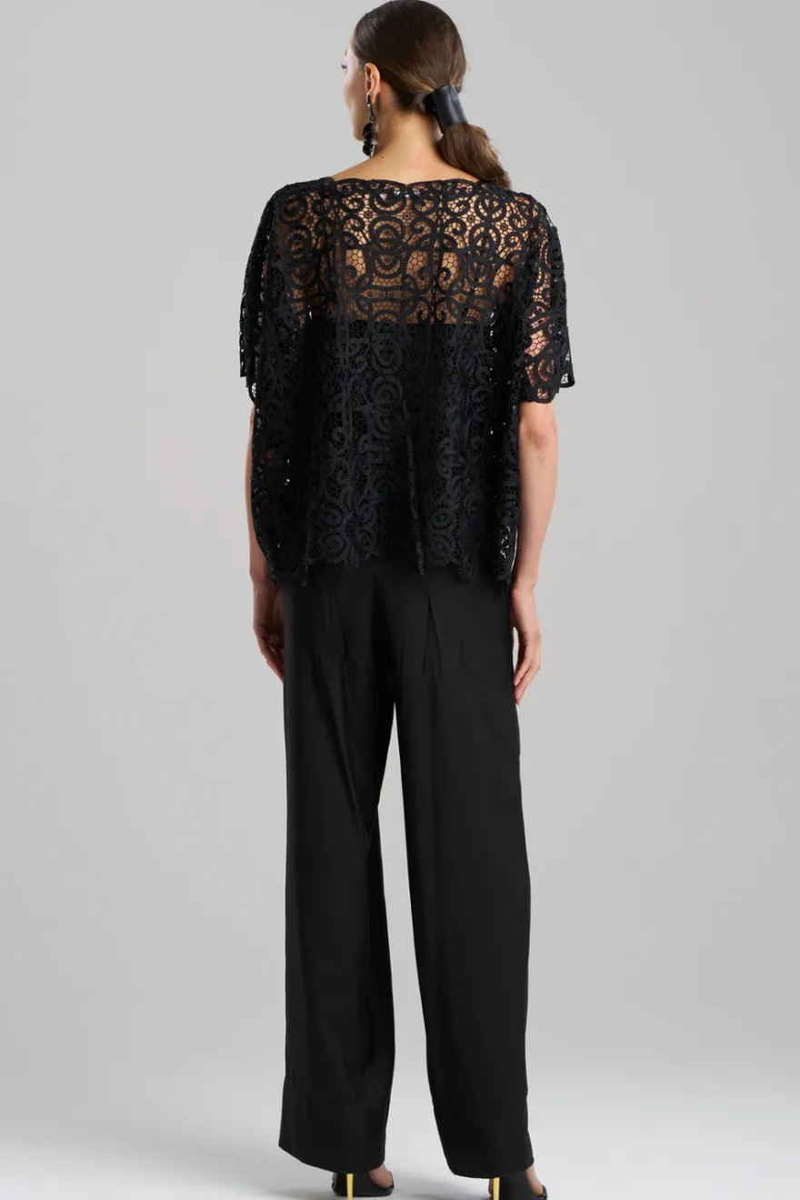Raffia Lace Caftan Top