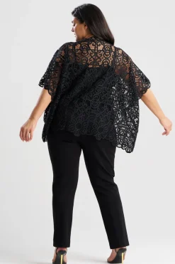 Raffia Lace Caftan Top