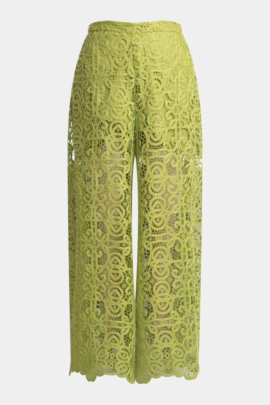Raffia Lace Palazzo Pants