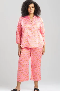 Rhythm Printed Satin Mandarin PJ