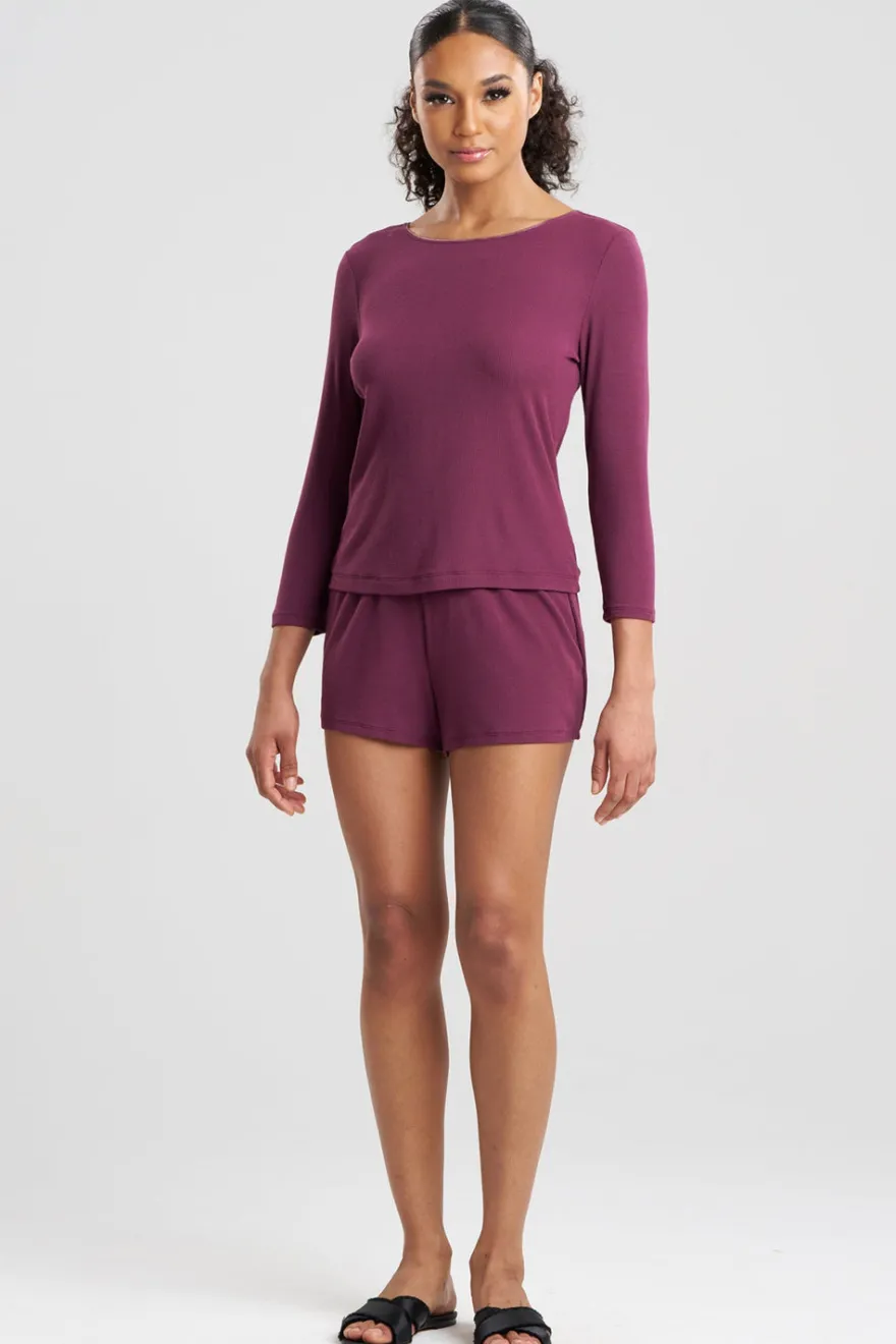Rib Essentials Long Sleeve Shorts PJ