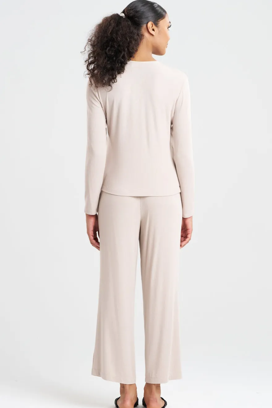 Rib Essentials V-Neck Long Sleeve PJ