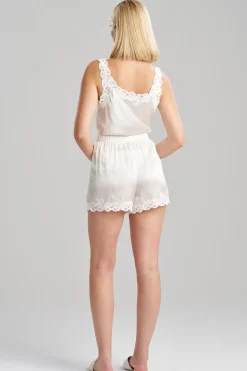 Rose Parfait Lace Trim Silk Shorts
