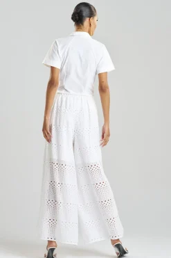 Round Eyelet Pants