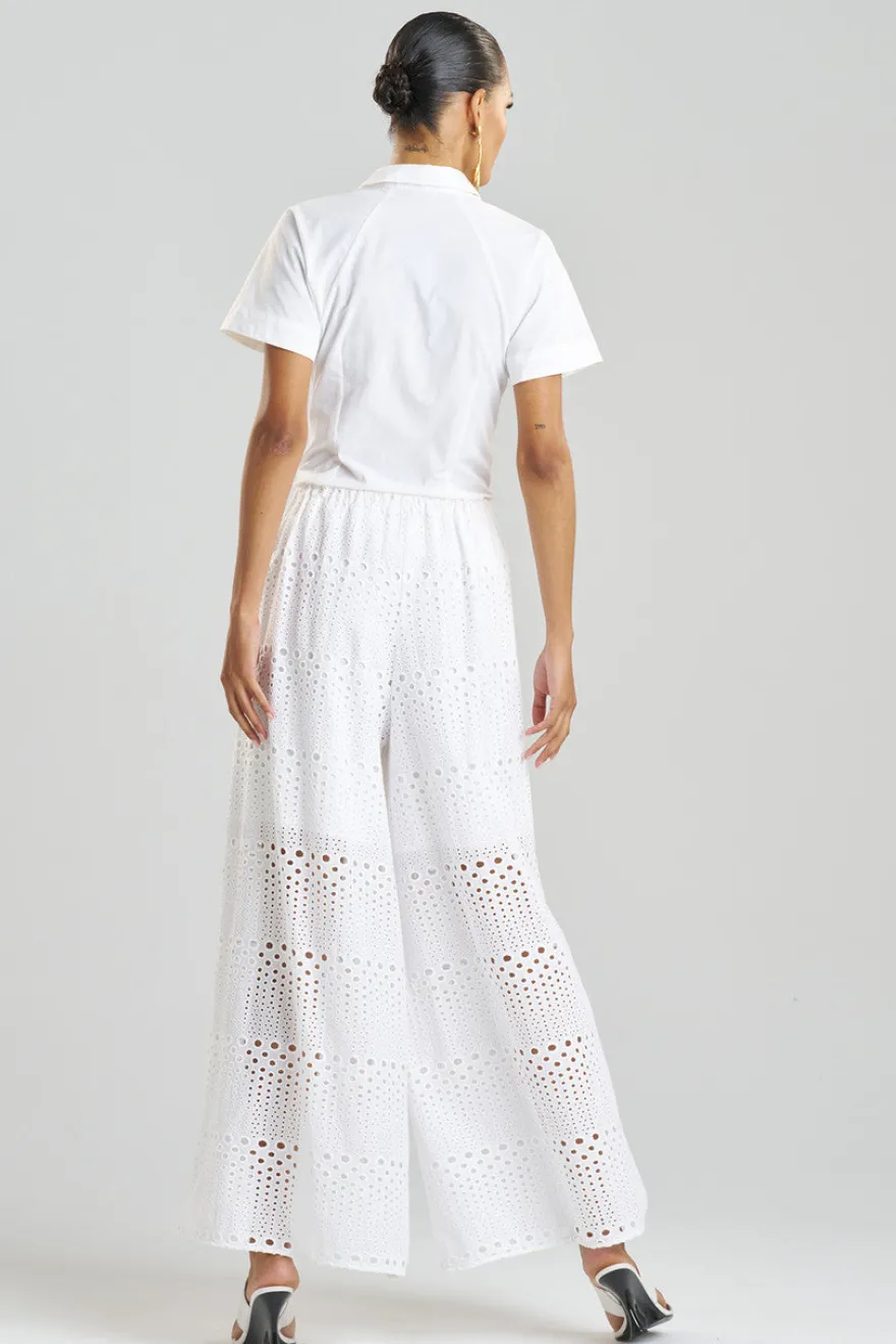 Round Eyelet Pants