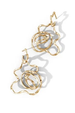 Sakura 14k Hoop Earrings