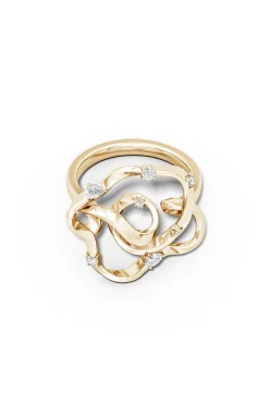 Sakura 14k Scattered Diamond Ring
