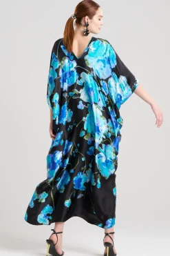 Sakura Matsuri Beaded Cocoon Silk Caftan