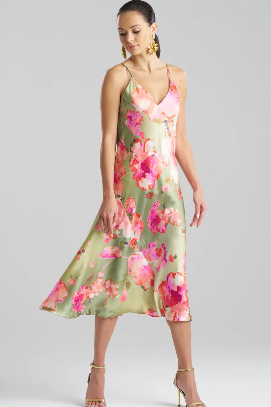 Sakura Matsuri Silk Slip Dress