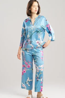 Sakura Satin Mandarin Collar PJ