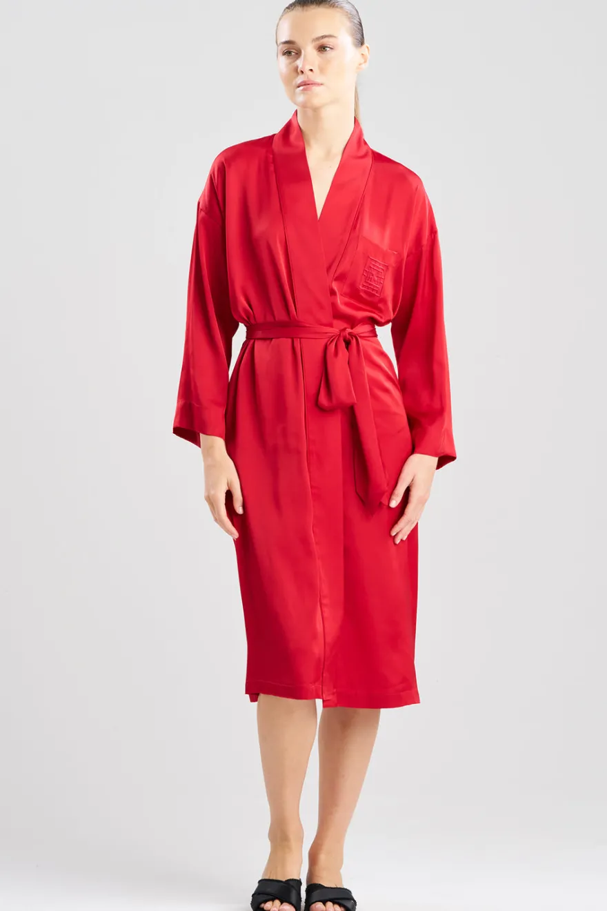 Satin Essentials Embroidered Robe