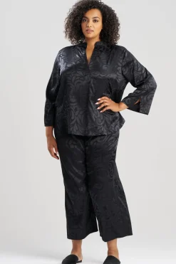 Scroll Satin Jacquard Long Sleeve PJ