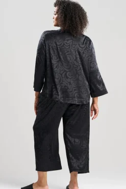 Scroll Satin Jacquard Long Sleeve PJ