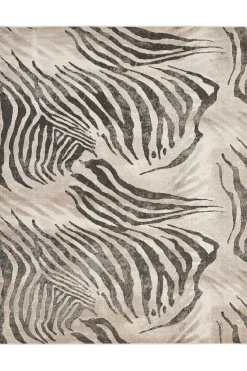 Serengeti- Charcoal Zebra Rug