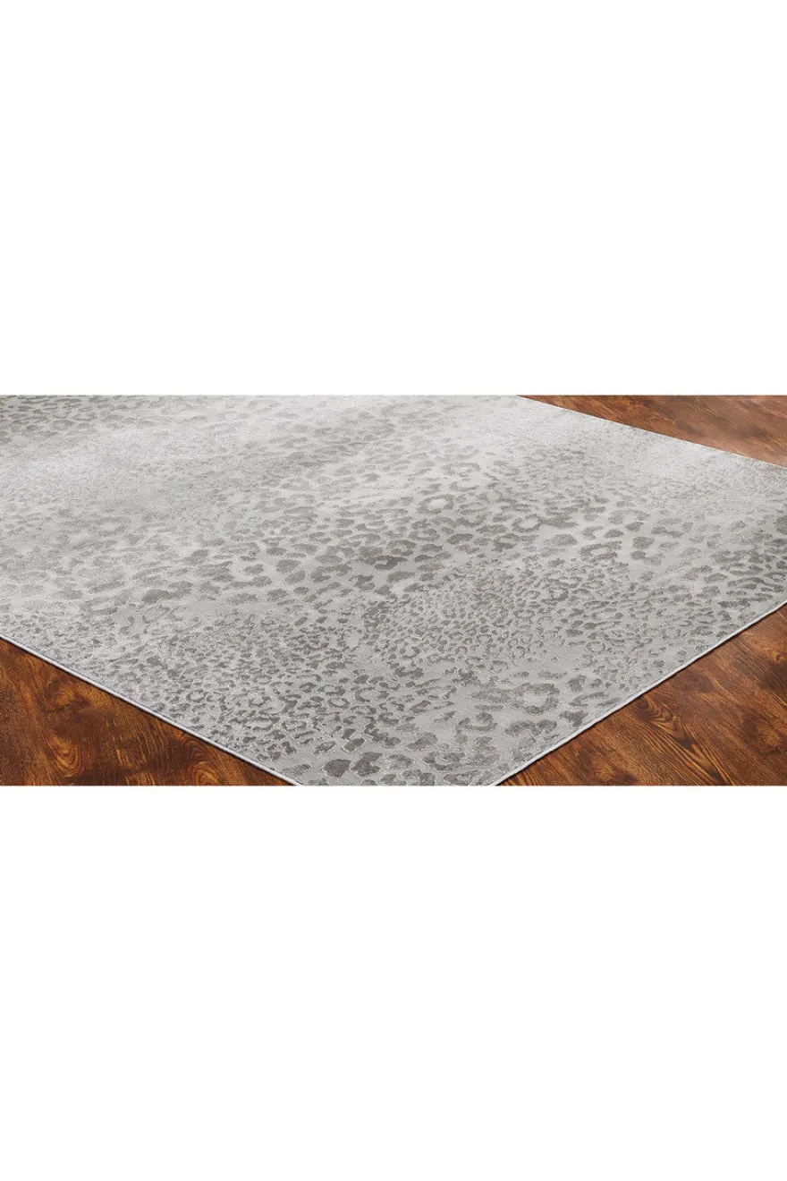 Serengeti- Grey Leopard Rug