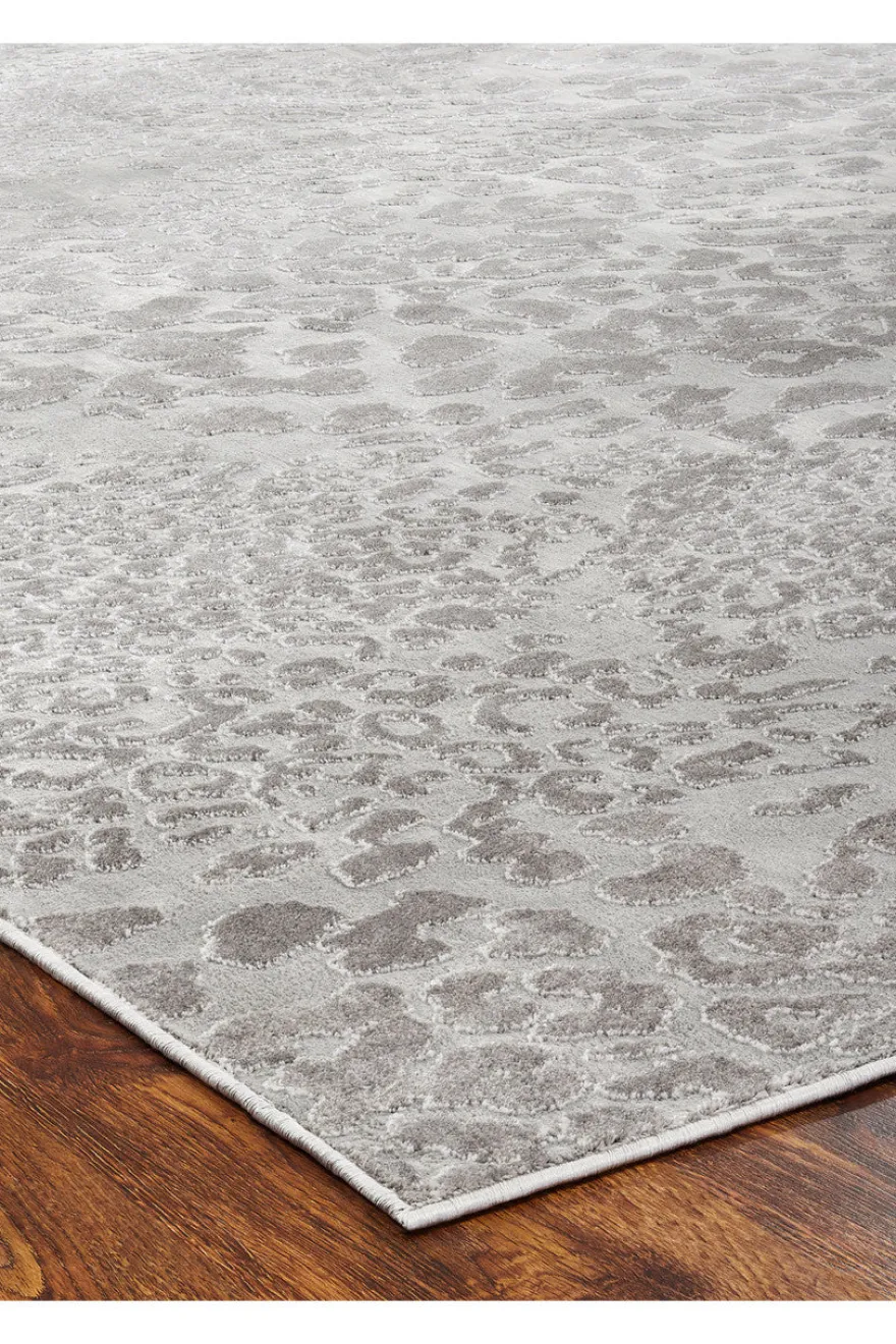 Serengeti- Grey Leopard Rug