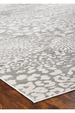 Serengeti- Light Grey Leopard Rug