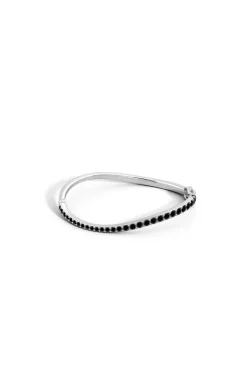 Shangri-La Brushstroke 14K Gold and Black Diamond Full Bracelet