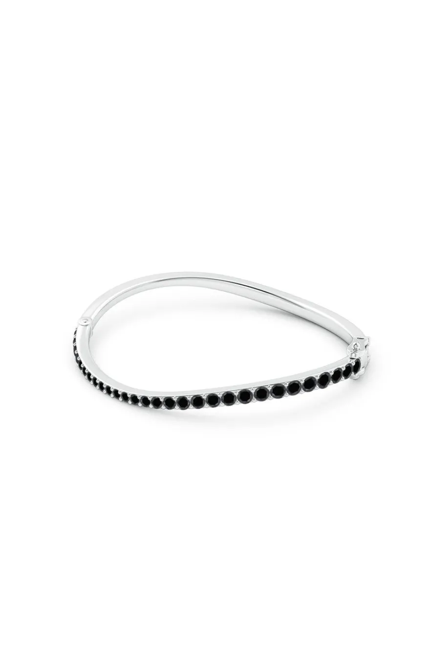 Shangri-La Brushstroke 14K Gold and Black Diamond Full Bracelet