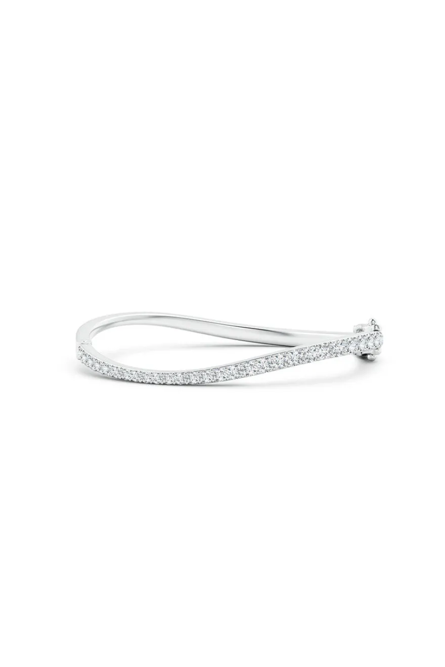 Shangri-La Brushstroke 14K Gold and Diamond Full Bracelet