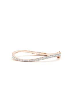 Shangri-La Brushstroke 14K Gold and Diamond Full Bracelet