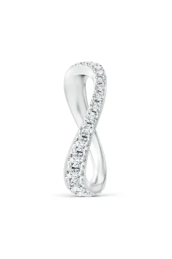 Shangri-La Brushstroke 14K Gold and Diamond Full Eternity Stacking Ring