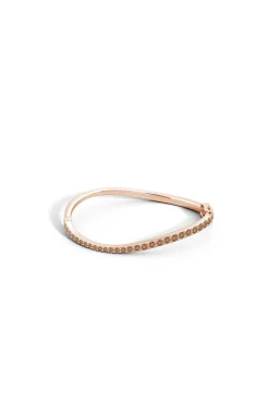 Shangri-La Brushstroke 14K Gold and Coffee Diamond Full Bracelet