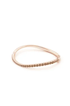 Shangri-La Brushstroke 14K Gold and Coffee Diamond Full Bracelet