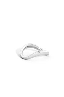 Shangri-La Brushstroke 14K Gold Stacking Ring