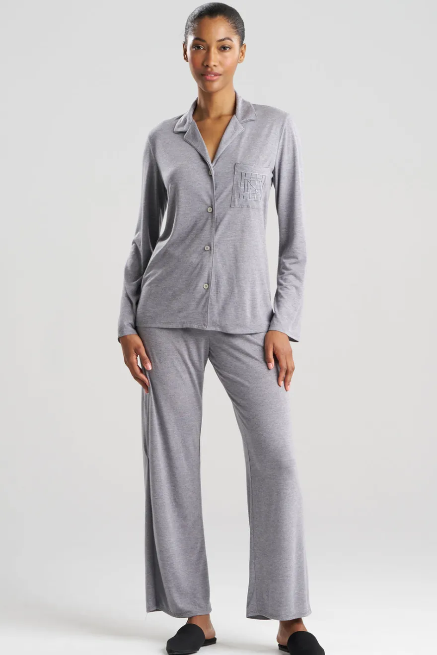 Shangri-La Embroidered TENCEL™ Notch PJ