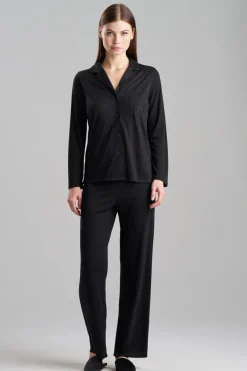 Shangri-La Embroidered TENCELâ„¢ Notch PJ