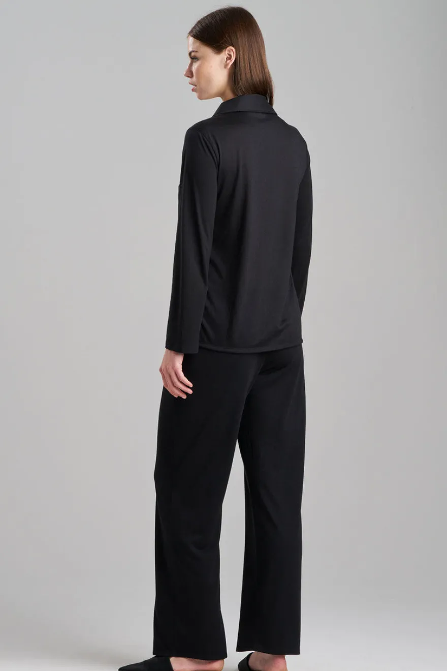 Shangri-La Embroidered TENCEL™ Notch PJ