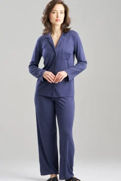Shangri-La Embroidered TENCELâ„¢ Notch PJ