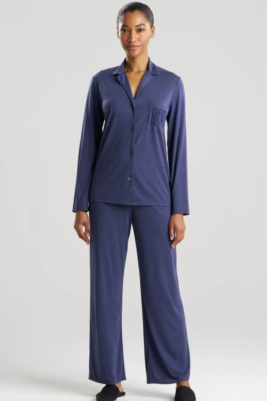 Shangri-La Embroidered TENCEL™ Notch PJ