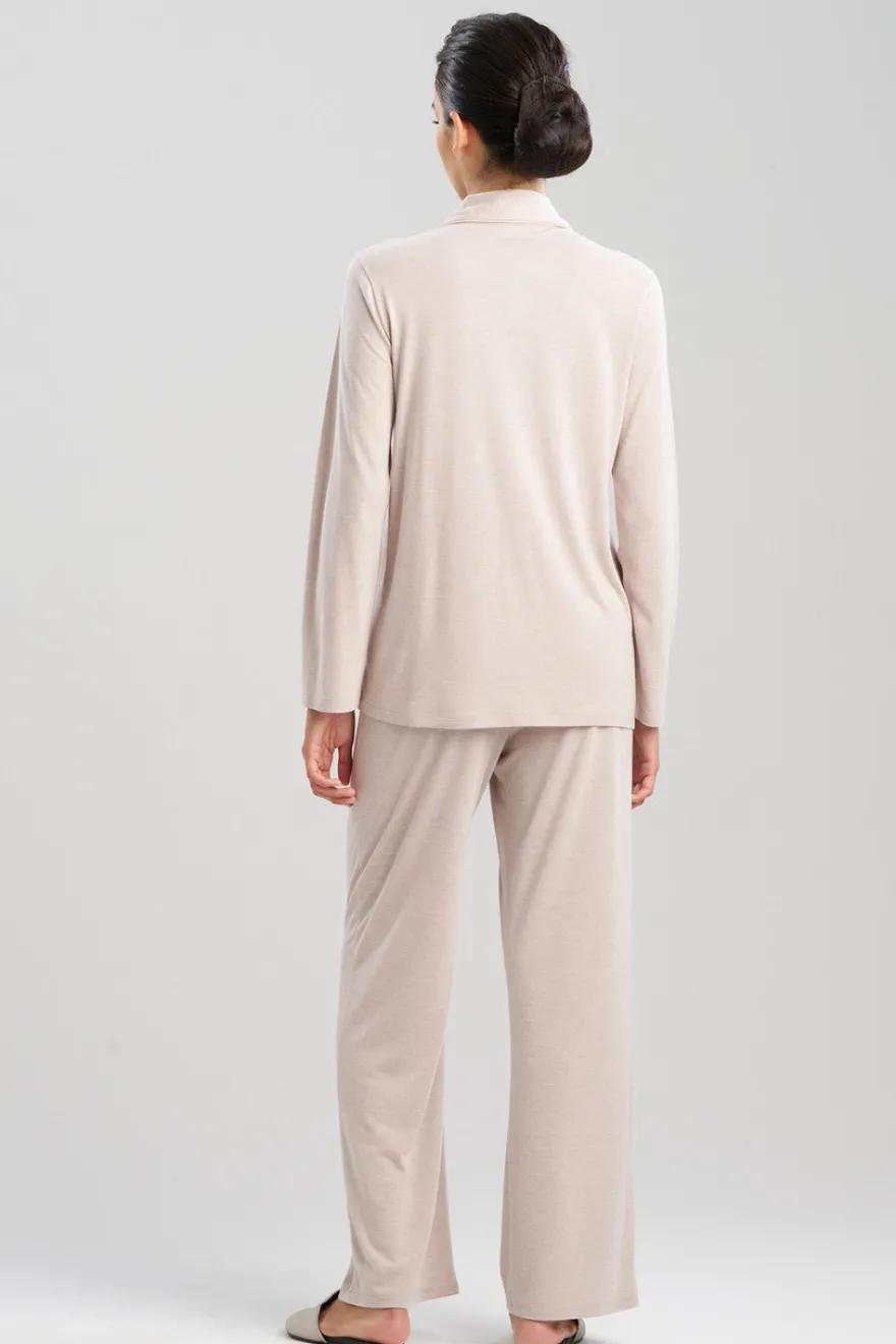 Shangri-La Embroidered TENCEL™ Notch PJ